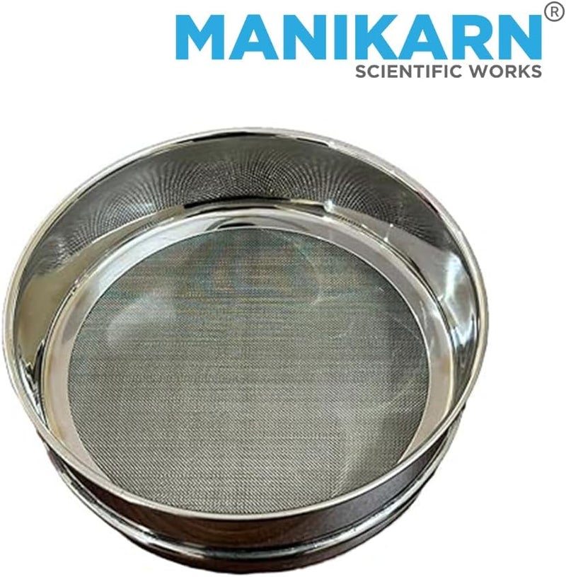 MANIKARN Test Sieve 8 Inch (200mm) – 180 Micron Mesh, ASTM No. 80 – Grade 304 Stainless Steel Frame & Mesh – Laboratory Sieve for Soil, Sand, and Particle Size Analysis - Image 2